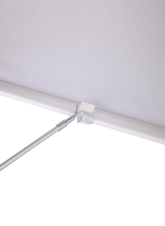 ZSTARR Tension Rod,Blinds Shads Push Pull Adjustable Rod for Cordless Window Blinds and Shades,Easy to Pull The Shades Down and Up 13.5''-23.8'' Silver - Image 1